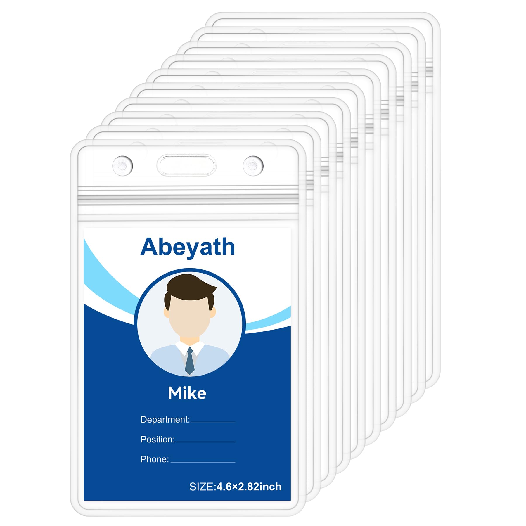 Amazon.com : ABEYATH 50Pack Extra Thick ID Card Name Badge Holder